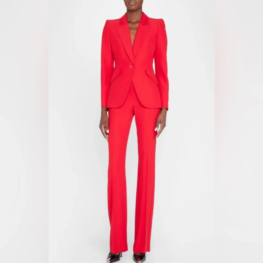 McQueen Alexander McQueen Leaf Crepe Jacket